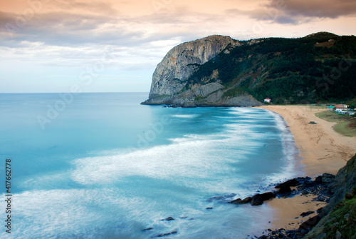 Laga Beach and Mount Ogoño ...