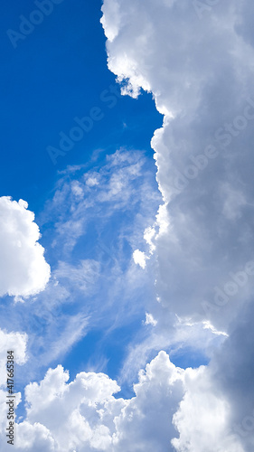 Himmel blau Wolken weiß dicht schönwetter wetter witterung, hingtergrund, sonne, sonnenstrahlen, sonnenschein vorlage, natur, meterologie, bewölkt, luft, cumulus, klar, schönheit photo