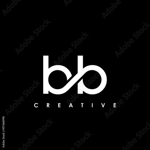 BB Letter Initial Logo Design Template Vector Illustration photo