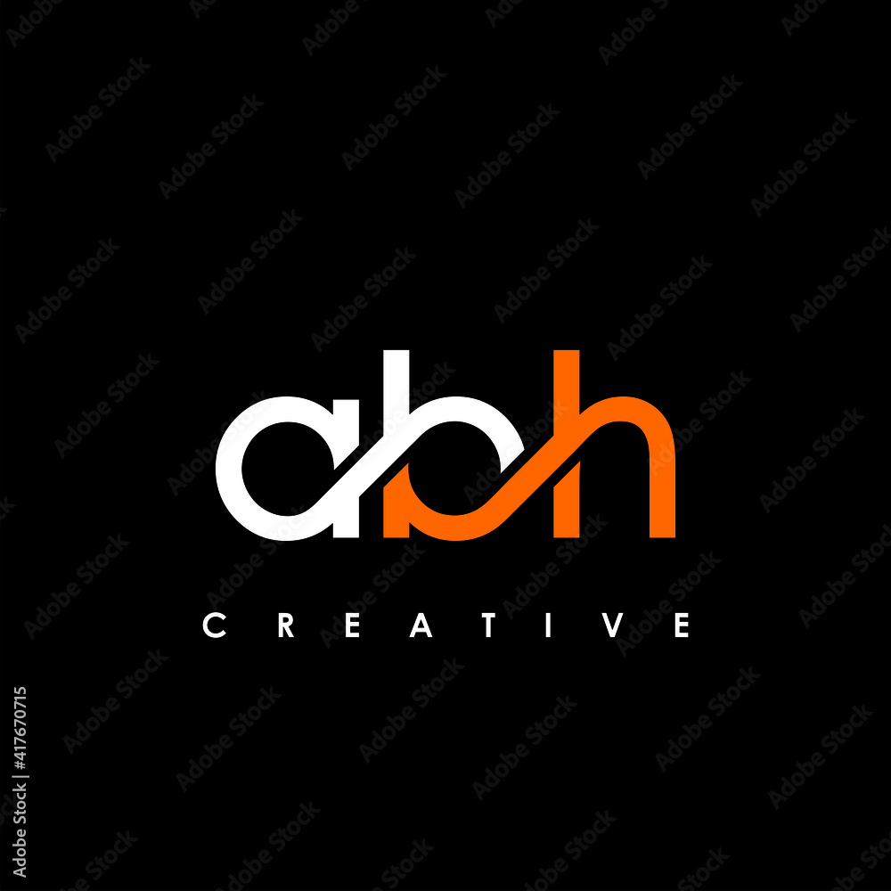 ABH Letter Initial Logo Design Template Vector Illustration