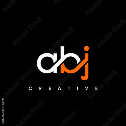 ABJ Letter Initial Logo Design Template Vector Illustration photo