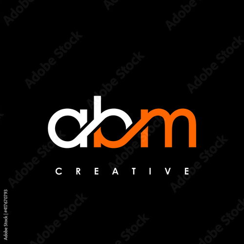 ABM Letter Initial Logo Design Template Vector Illustration photo