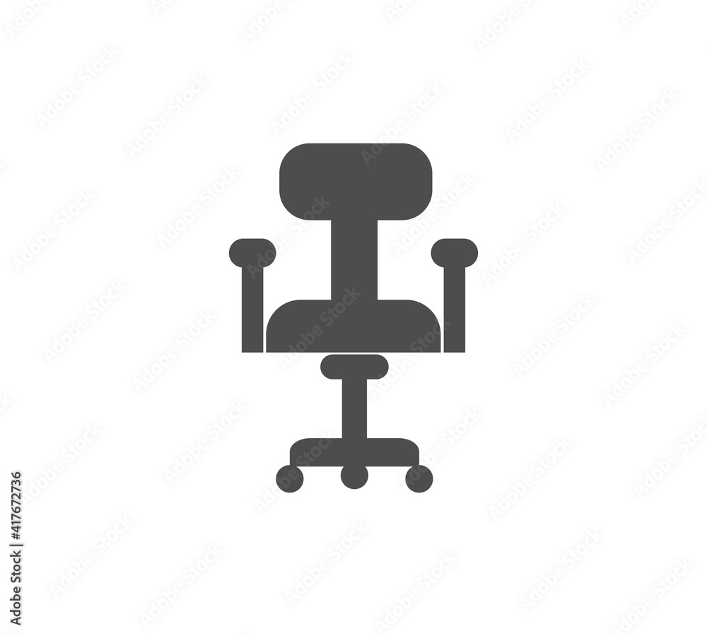 Office armchair icon vector design template Office armchair icon vector design template