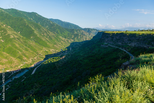 The Debed river canyon with beautiful mountains, Armenia