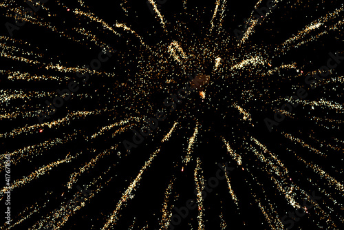 Close-up colorful fireworks