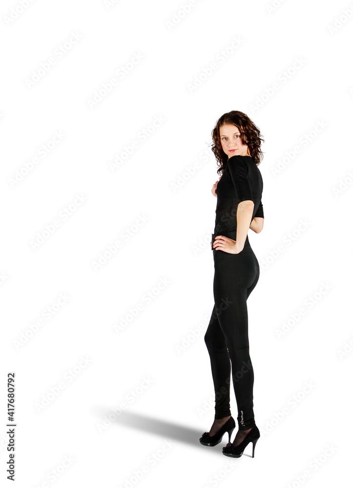 young beautiful woman in black suit young beautiful woman in black suit
