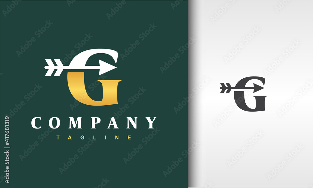 initial G arrow logo initial G arrow logo