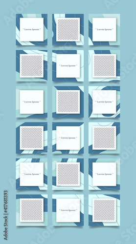  Creative instagram puzzle feed with 18 templates
