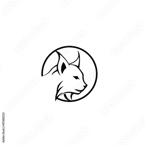 Lynx head vector logo art design