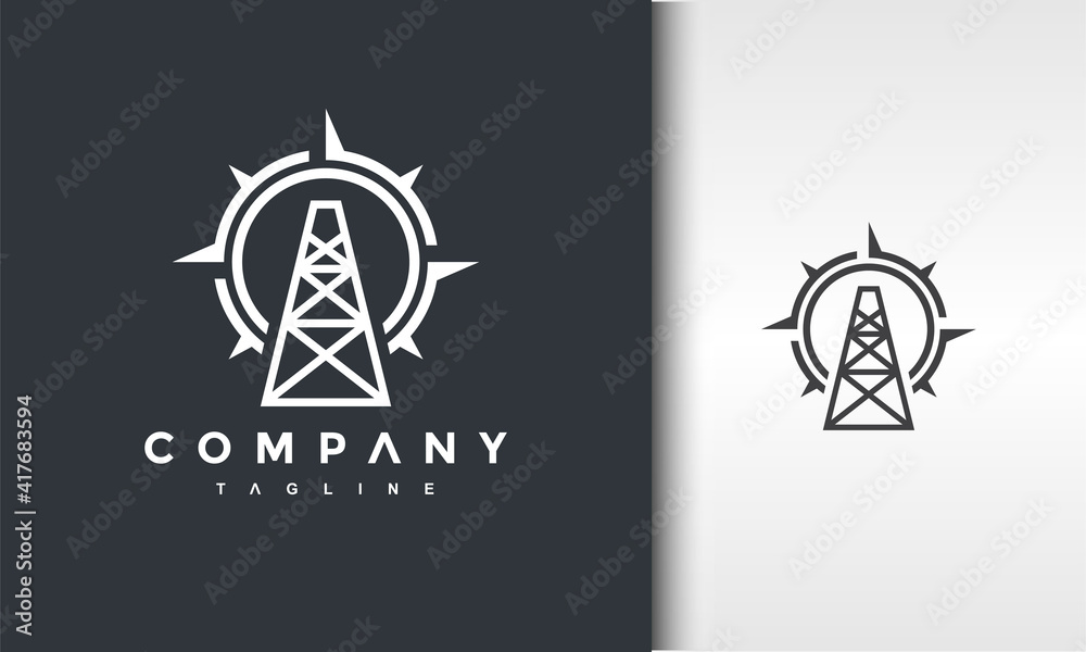 tower and compass logo tower and compass logo
