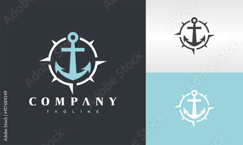 anchor and compass logo