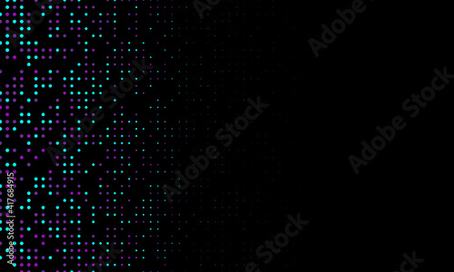 Bright texture with hexagons on a black background. Minimalism, vector. Background for posters, websites, business cards, postcards, interior design.