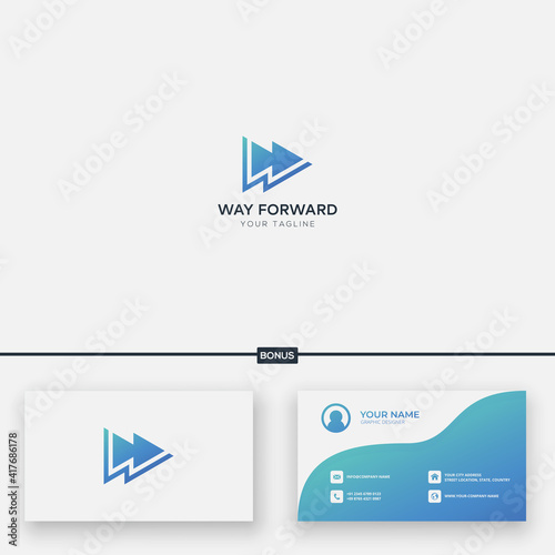 Forward Walk logo letter W Play