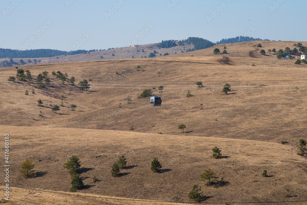 Transportation via Cable Car (Gondola lift), way to Zlatibor mountain