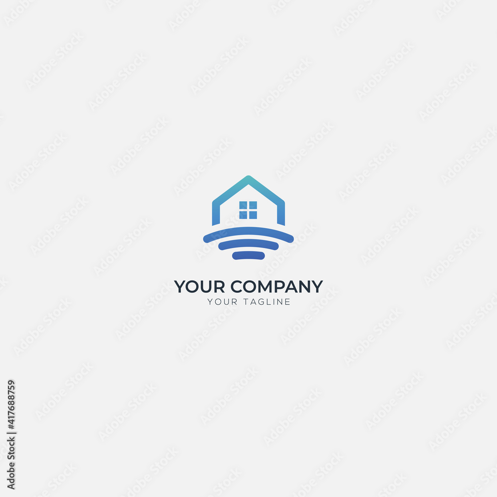 home idea real estate agent logo