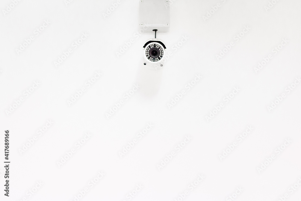 Security camera in white background Security camera in white background