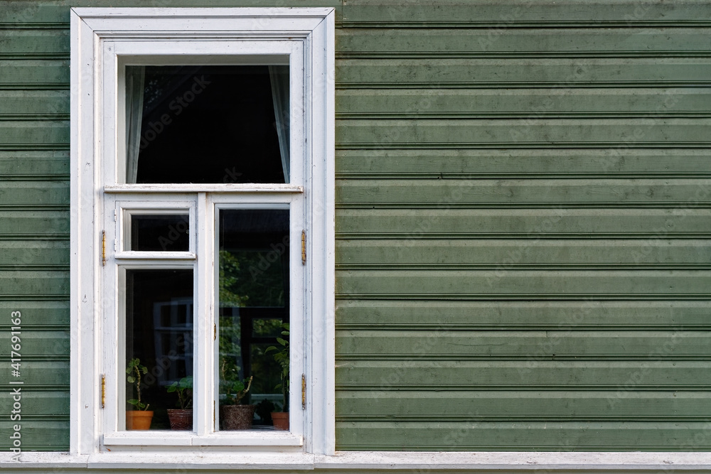 Window on the wall. Window on the wall.