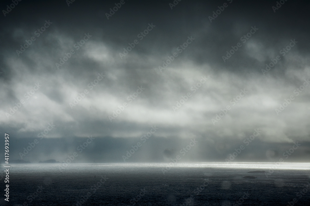 Obraz premium Abstract view over Sitka Sound, Alaska