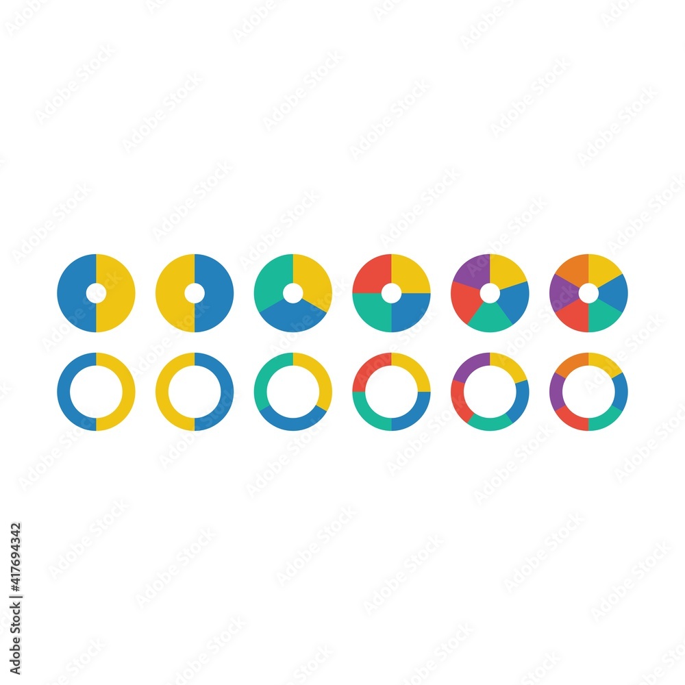 Pie chart icon vector graph diagram symbol for big data analytics reports and statistics information in a flat color illustration Pie chart icon vector graph diagram symbol for big data analytics reports and statistics information in a flat color illustration
