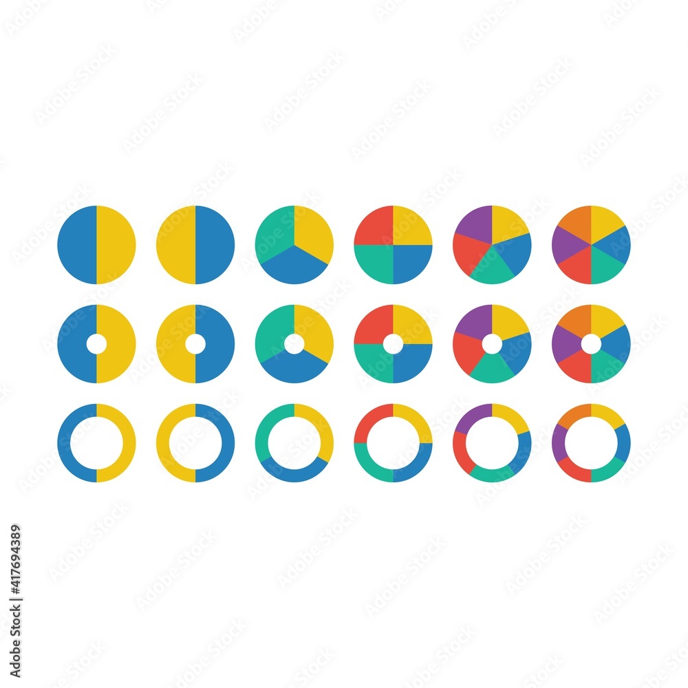Pie chart icon vector graph diagram symbol for big data analytics reports and statistics information in a flat color illustration Pie chart icon vector graph diagram symbol for big data analytics reports and statistics information in a flat color illustration