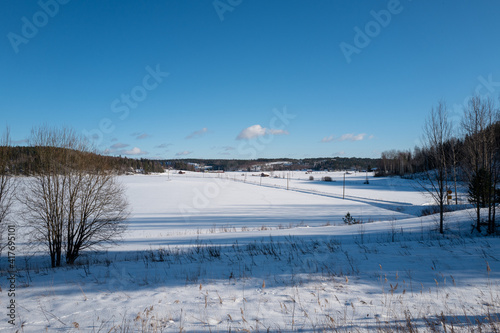 Scenic view of winter landscape