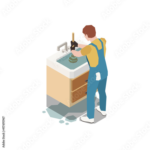 Backed Up Sink Composition