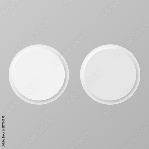 Set of volumetric buttons in neomorphism (neumorphism) style. Designed for websites, mobile apps and other developers.