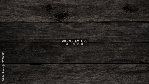 Aged brown hardwood boards. Old weathered wood texture background, EPS 10 vector. 