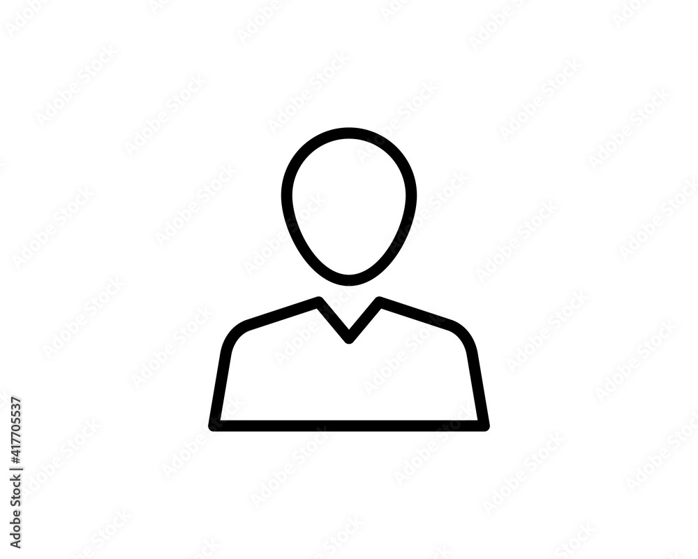 Male avatar icon suitable for info graphics, websites and print media and interfaces. Line vector icon. Male avatar icon suitable for info graphics, websites and print media and interfaces. Line vector icon.