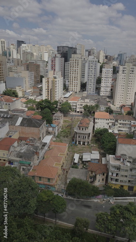 Sao Paulo Landscape Bela Vista Bixiga 23 de Marco City Urban Drone Aerial Vila Itororó Architecture Houses