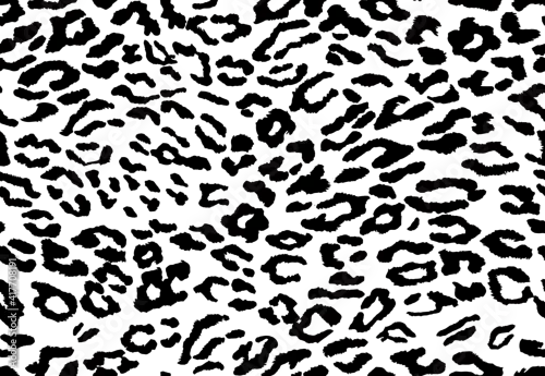 Obraz Vector leopard background. Seamless animal pattern. Animal print.