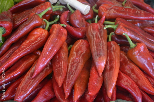 Delicious red peppers for cooking and as a snack