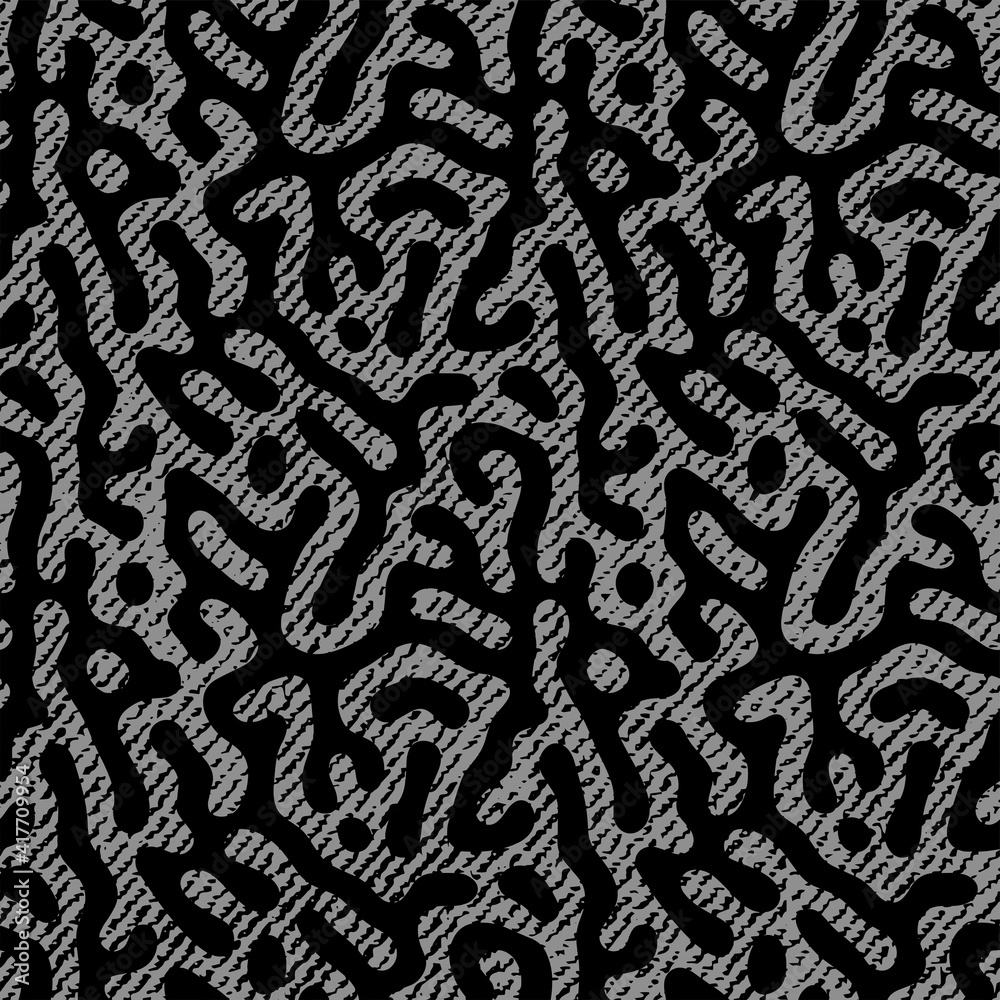 Full seamless black and white texture pattern vector for decoration.Design for textile fabric printing and wallpaper. Grunge model for fashion and home design. Full seamless black and white texture pattern vector for decoration.Design for textile fabric printing and wallpaper. Grunge model for fashion and home design.