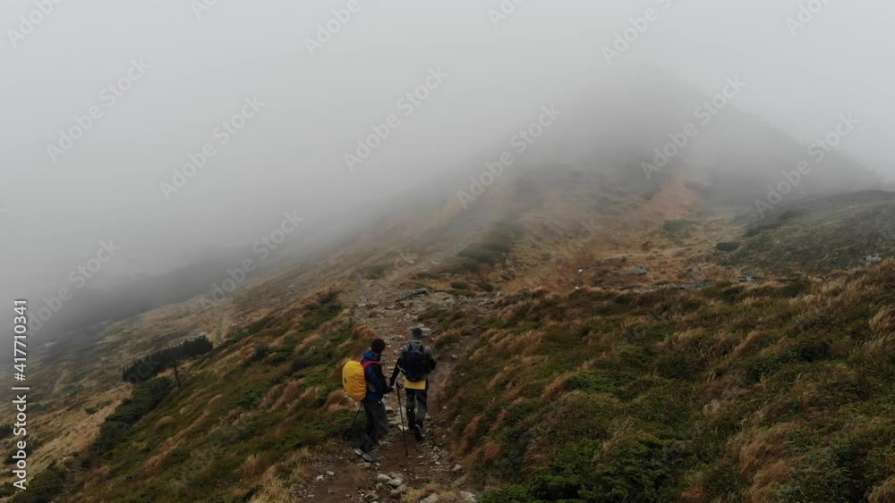 hiking in the fog hiking in the fog