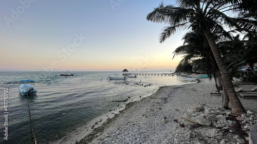 sunset at the beach