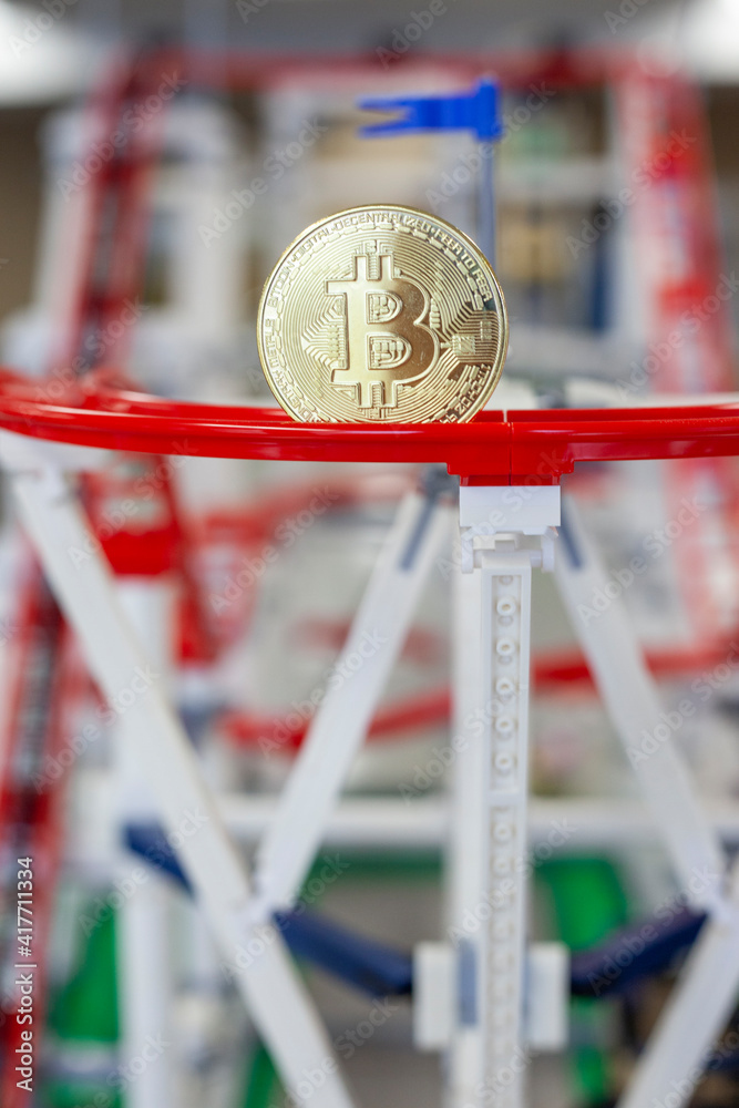 Bitcoin on roller coaster trail