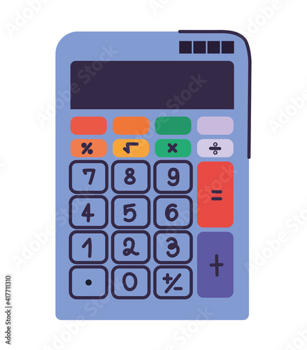 calculator on a white backgorund