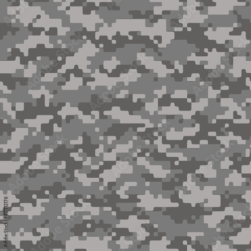 Fototapeta Naklejka Na Ścianę i Meble -  Full seamless military camouflage skin dotted pattern vector for decor and textile. Ornamental pointed army masking design for hunting textile fabric print and wallpaper. Design for trendy fashion.