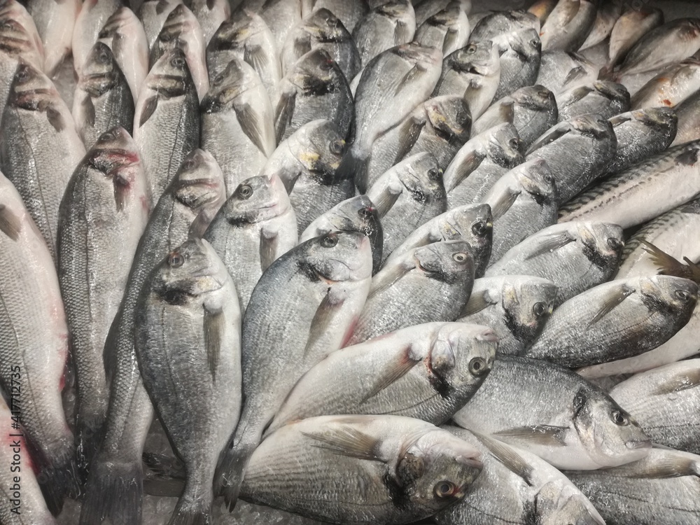 Obraz premium Fische auf dem Markt