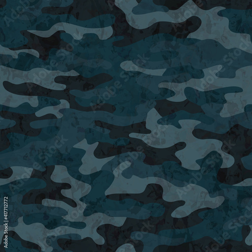 Full seamless camouflage texture skin pattern vector for military textile. Usable for Jacket Pants Shirt and Shorts. Dirty distressed army camo masking design for hunting fabric print and wallpaper.