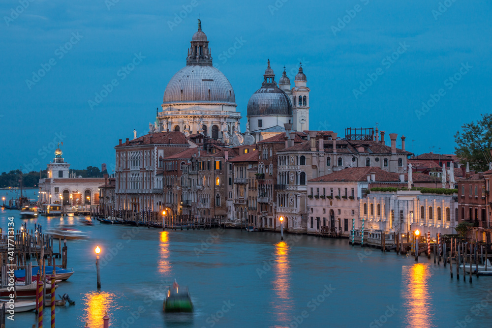 Grand canal in the evening / Venice, Italy