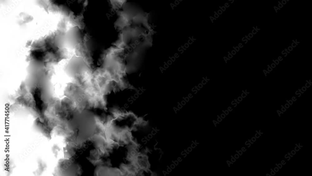 Fill the white background with a smoke-like transition