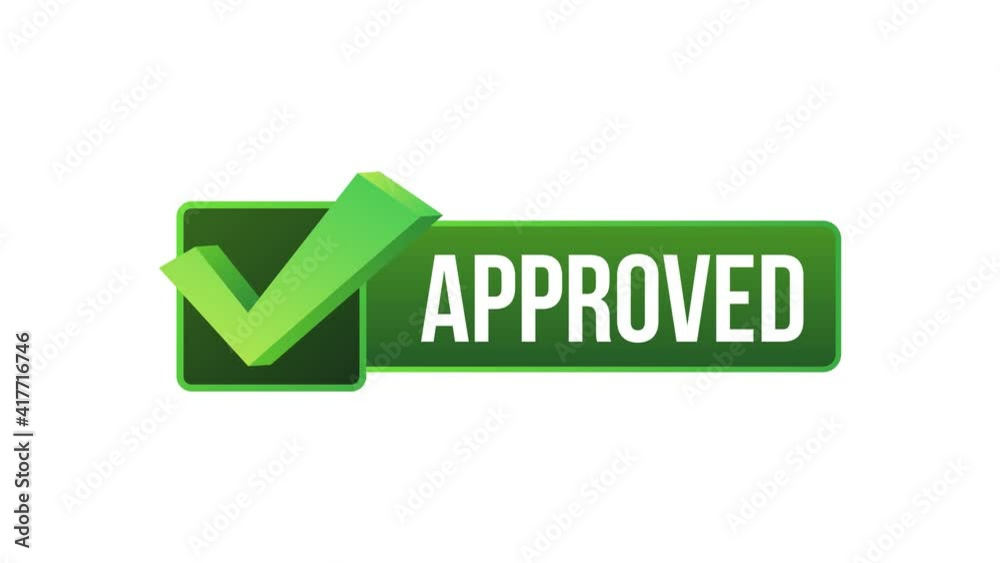 Approved medal. Round stamp for approved and tested product, software and services. Motion graphics. Approved medal. Round stamp for approved and tested product, software and services. Motion graphics.