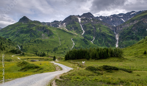 road in mountains / Gastein valley, Austria