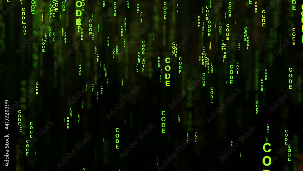 Code text on the screen concept Code text on the screen concept