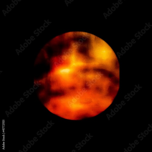 abstract sphere on a black background