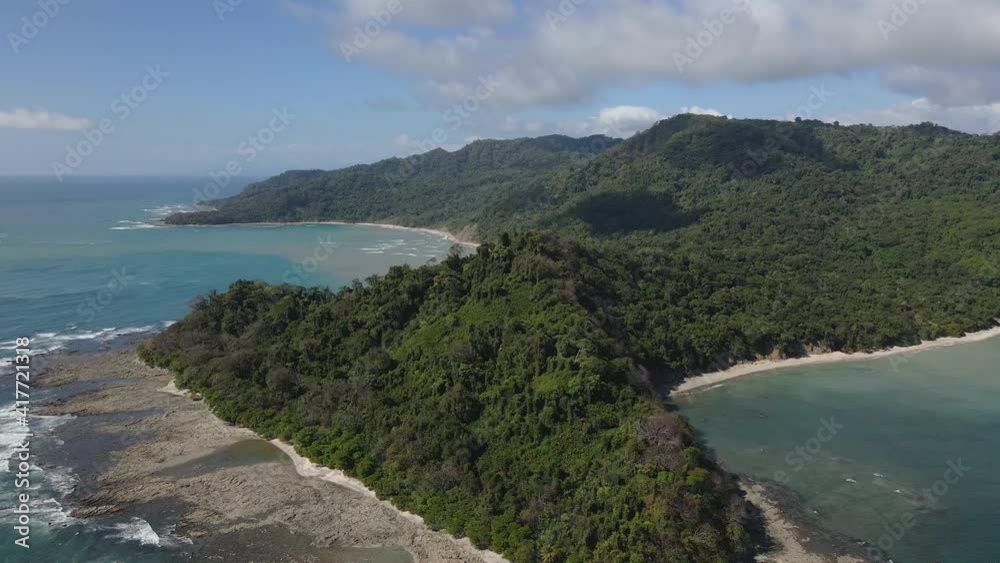 Aerial View of Cabo Blanco National Reserve Costa Rica