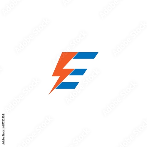Letter E logo icon design vector illustration