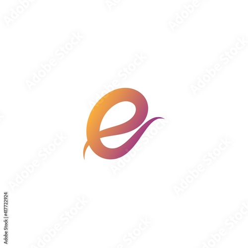 Letter E logo icon design vector illustration