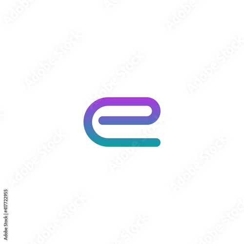 Letter E logo icon design vector illustration